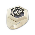 Signature Series Men's Hexagon Signet Ring